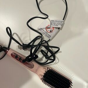 Lange Pink Hair Straightening Brush